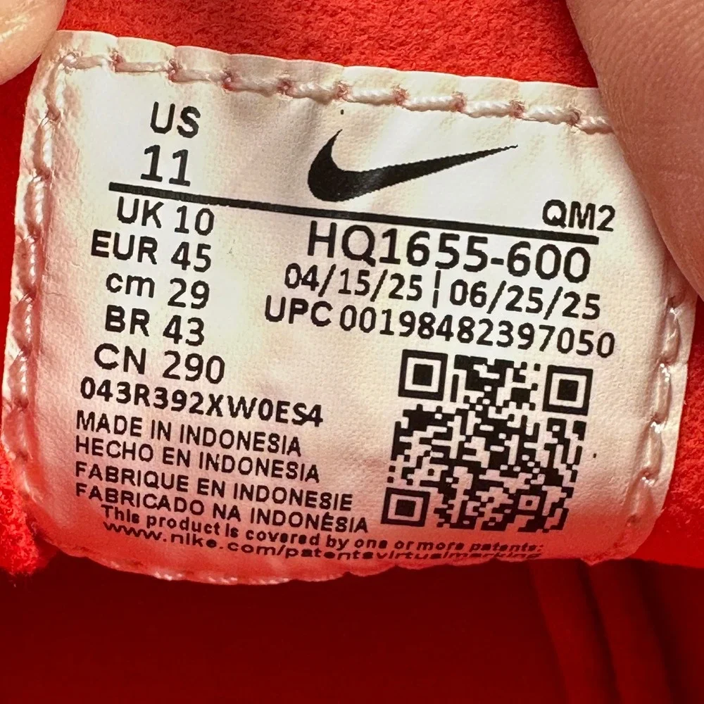 Nike SB Stefan Janoski Mens 11 Red Canvas Skateboarding Sneakers NEW HQ1655-600